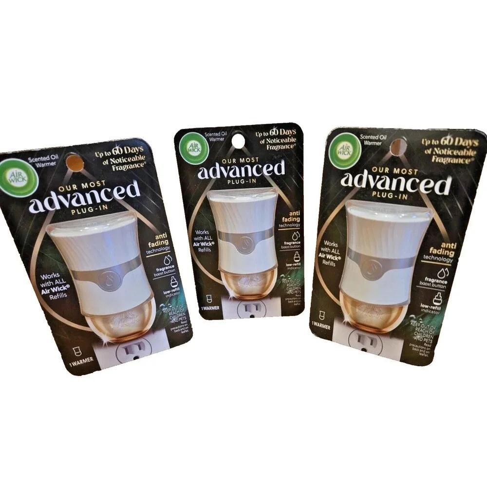 Air Wick Advanced Plug-In Scented Oil Gadget – Home Air Freshener (3-Pack) - New
